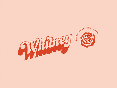 whitney band chicago concert gig lettering poster retro