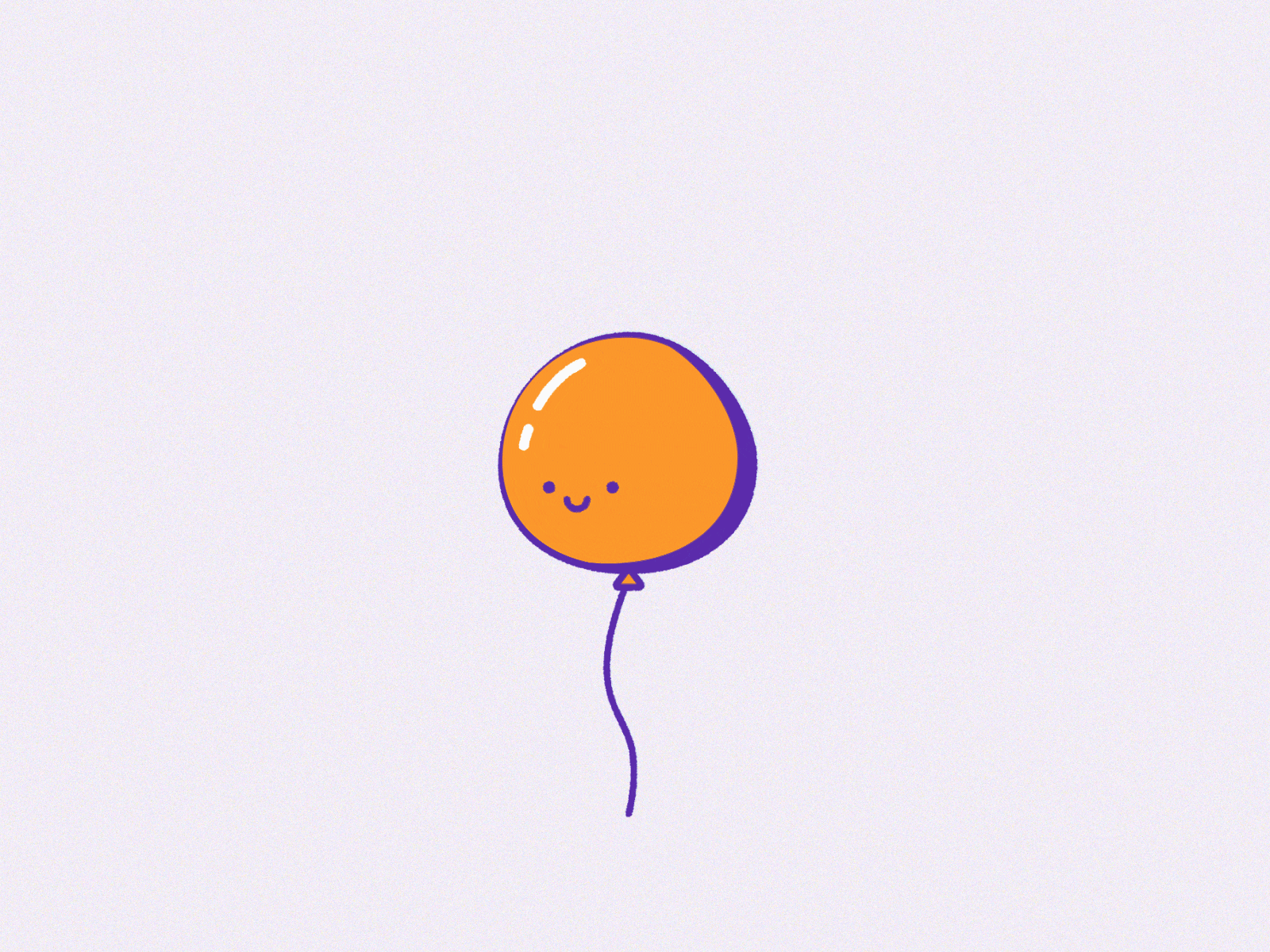 balloon after effects animated gif balloon cute explosion illustrator orange pop