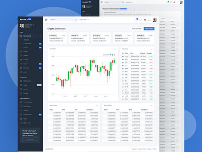 Crypto Dashboard Template - AdminKit