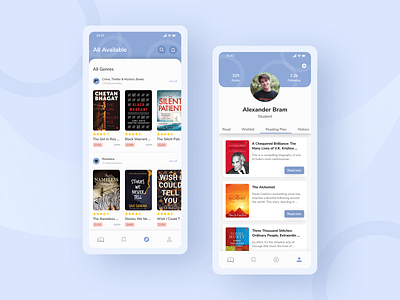 Bookstore - Mobile App app apps book bookshop bookstore clean ebook ios marketplace mobile payment shop store ui ui design uiux ux ux design