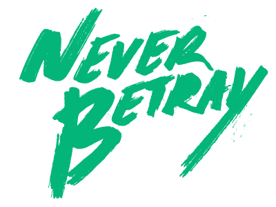 Never lettering type typography