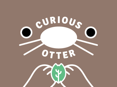 Curious Otter Chocolates branding graphic design identity illustration kawaii typography