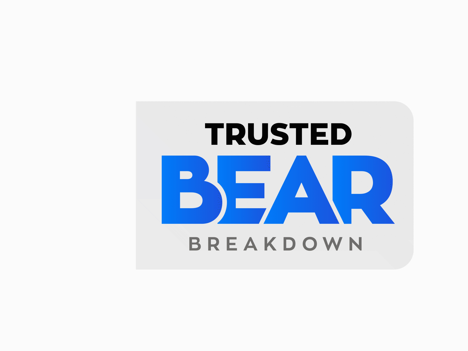 Trusted Bear BreakDown adobe aftereffects animated gif animated icons animation bear illustration logo logo animation motion graphics trusted bear breakdown ui animation