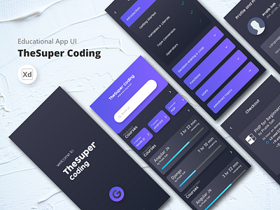 TheSuper Coding design developer developer portfolio education app educational fullstack online learning