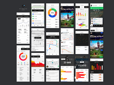 IOS UI Kit - Tracking App
