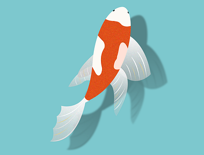 Fish Illustration - Lockdown Work advertisement design graphic design illustration logo design portfolio ui design website