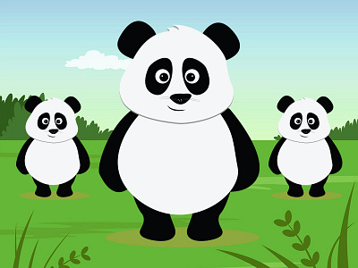Giant Panda advertisement design graphic design illustration logo logo design portfolio ui ui design website