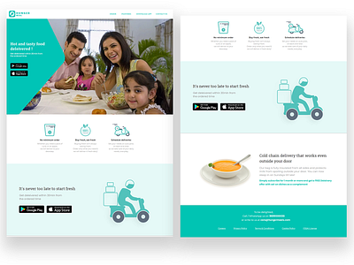 Hunger Meal - Website Design advertisement design logo design portfolio ui design website