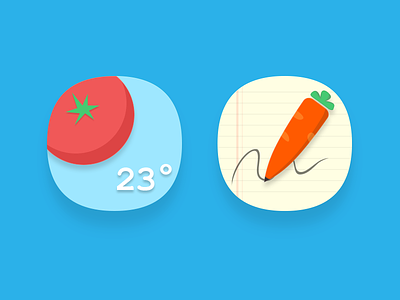 Fruit Temptation 2 flat fruit icon icons theme