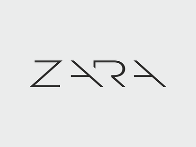 ZARA logo rebranding