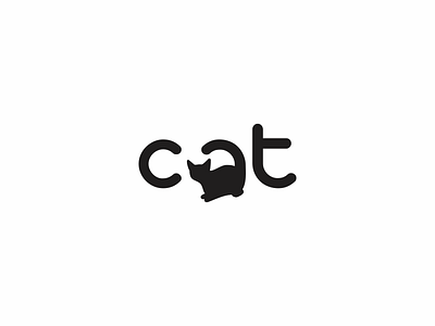 Cat Logo cat logo typography vector