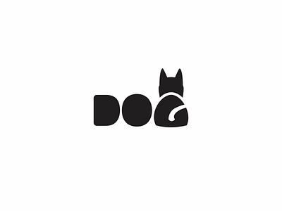 Dog Logo dog logo typography vector
