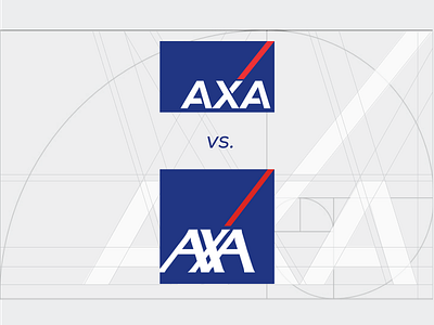 AXA logo redesign