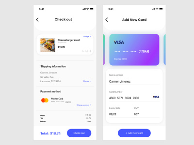 Check out page - Daily UI 002 app application check out checkout page clean ui dailyui design flat illustration layout minimal ui uiux uiuxdesign user interface ux web design