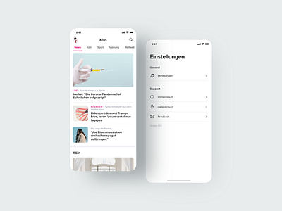 News App android app article article design article page design ios mobile app design mobile ui news app newsfeed settings page settings ui uidesing uiux ux