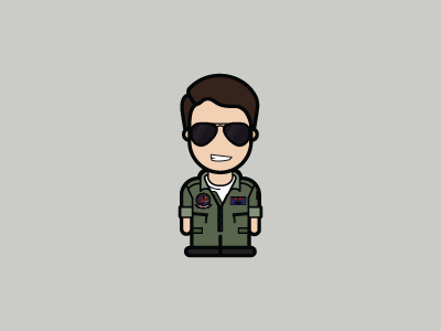 Tom Cruise actors app character illustration iphone mobile simple tom cruise