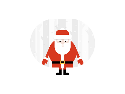 Santa happy illustration ios loading screen santa snow xmas