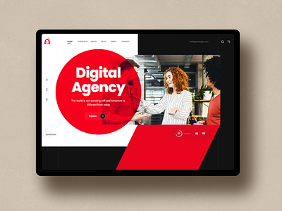 Digital Agency Landing Page Design - Case Study adobe photoshop adobe xd agency agency design branding color theory creative design figma landing page design story telling user experience visual story web design web template wireframing