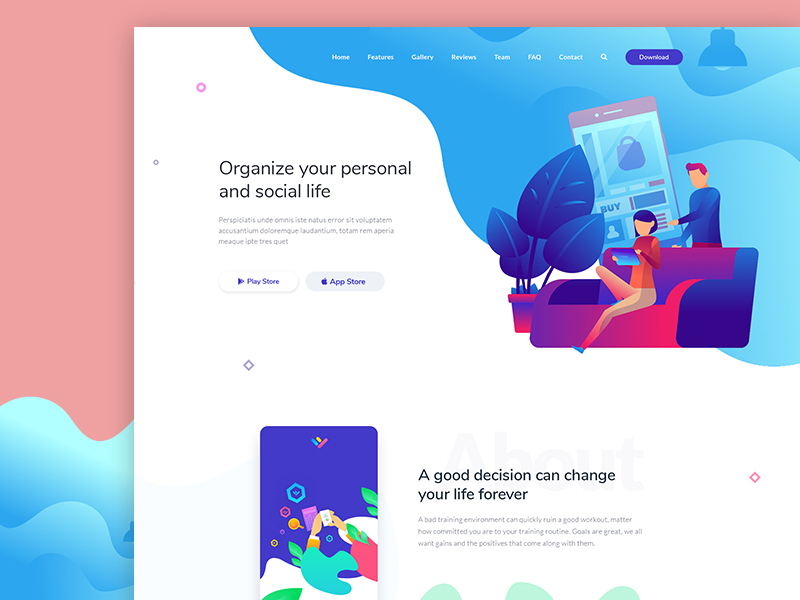 Onepage Landing Page Design by Hassanur Rakib on Dribbble