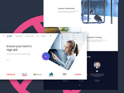 Networking Academy Landing Page 2019 adobe photoshop cc animation banner branding clean design flat html icon illustration landing page lettering minimal typography ui ux vector web website