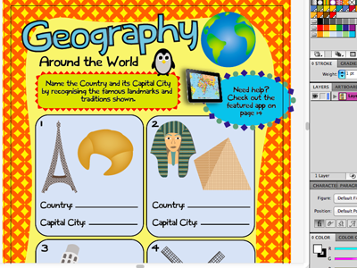 Screen Shot activity art children geography vector