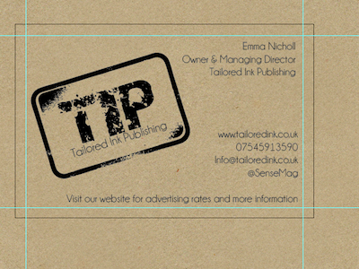 Tailored Ink Publishing - Business card back business card ink publishing tailored tip