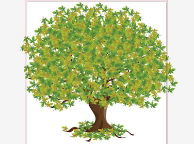 Chestnut Tree cartoon cs5 design graphic graphics green illustration illustrator leaf nature plant science tree