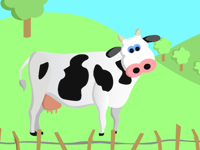 Screen Shot 2012 01 18 At 06.28.13 animal blue character cow cute field grass green illustration kff sky