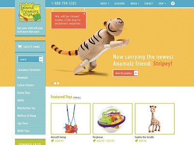 Toy Store Web Design