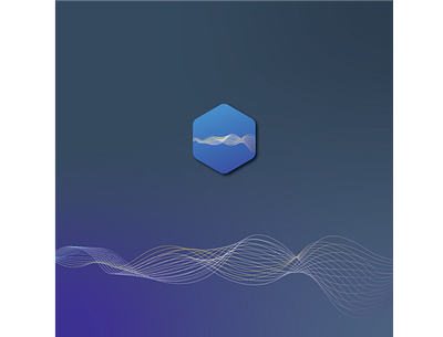 technology app icon with abstract blend style app art branding design icon illustrator logo minimal type vector