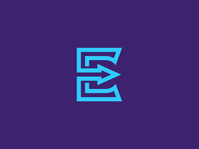 E Lettermark brand branding design icon illustration logo logodesign minimal typography vector
