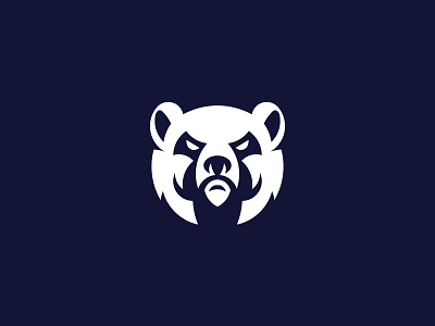 Bear Logo bear bear logo beard brand branding design icon illustration logo logo design logodesign minimal