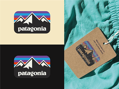 Patagonia® Logo Re-Design. ⛰️ clothing logo mountains patagonia