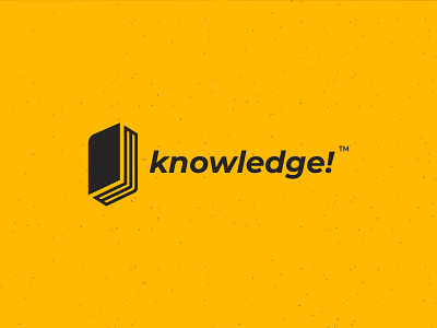 Knowledge! - logo type concept app brand branding design icon illustration logo logodesign typography vector