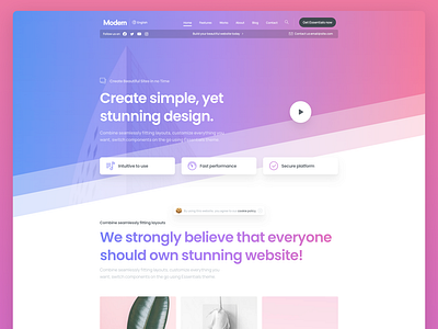 Modern Demo | Essentials Theme by pixfort on Dribbble