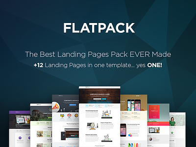 FLATPACK Multipurpose Unbounce Pack landing multipurpose pack page pixfort template themeforest unbounce