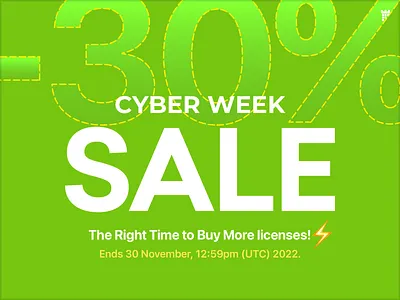 Cyber Week Sale 2022 animation black friday branding cyber monday design discount envato envato market graphic design html illustration logo motion graphics pixfort sale themeforest ui web design wordpress