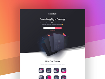 Essentials WordPress Landing page