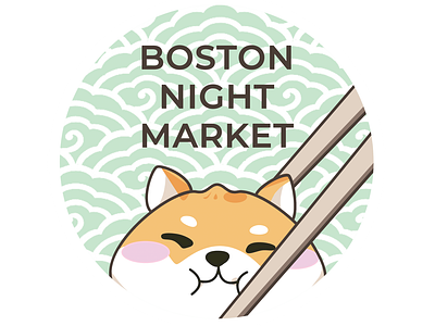 Boston Night Market 2019 Sticker Design