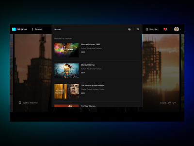 Movie search design movie movie search movie tv product design search tv ui web design