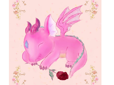 Valentine Dragon paintings—fan arts