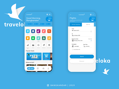 Redesign Traveloka App app design flight redesign traveloka ui