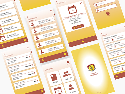 Absensi Apps absen app branding design ui ux