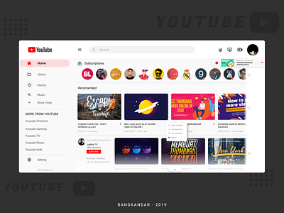 Redesign Youtube branding challenge design ui uplabs ux web youtube