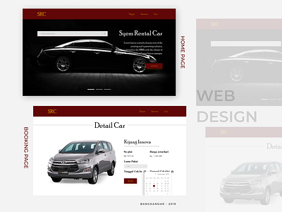Syem Rental Car Wesite Design UI Concept