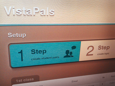 Vista Pals - Steps interface steps ui ux