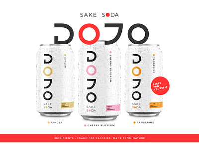 Dojo Sake Soda Package Design