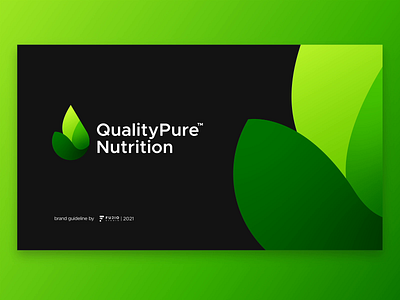 Quality Pure Nutrition Brand Guideline brand brand and identity brand guideline brand identity branding design drop gradient illustration leaf leaves logo logocollection nutrition packaging protein pure ui water whey