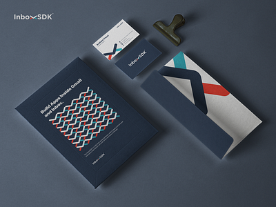 InboxSDK Stationery Design Concept brand brand and identity brand guideline brand identity branding bundle business card design design email email design email logo envelope design icon logo inboxsdk logocollection mailbox mailbox logo print startup logo stationery design