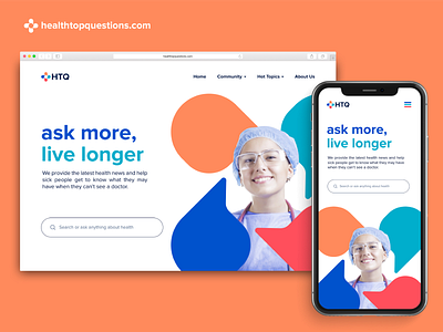 Health Top Questions Home Page Design